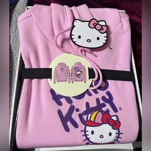 Hello Kitty pink skateboard hoodie